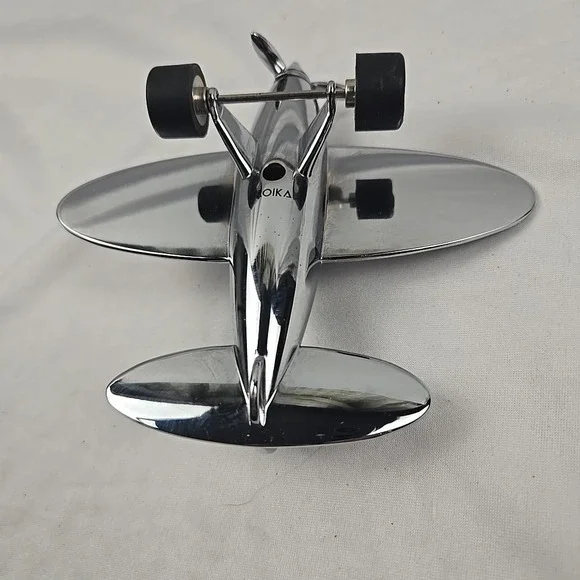 TROIKA Germany Polished Metal Airplane Magnetic Paperweight / Desk Decor - Picture 7 of 8